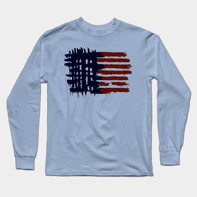 This is America Long Sleeve T-Shirt by Rasheba